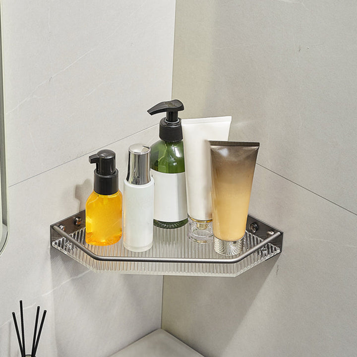 Lisslune | Modern Bathroom Set Gray Towel Rack Bathroom Shelf Bathroom Accessories Set