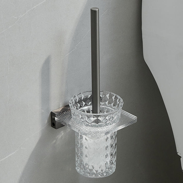 Lisslune | Modern Bathroom Set Gray Towel Rack Bathroom Shelf Bathroom Accessories Set