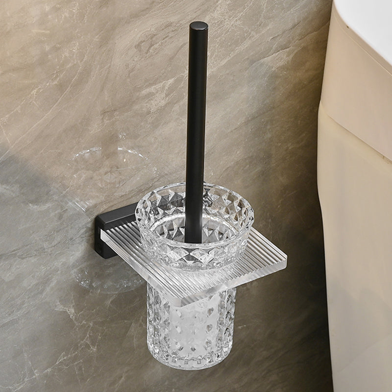 Lisslune | Modern Bathroom Accessories Set Black Towel Bar Bathroom Shelf Bathroom Fittings Set