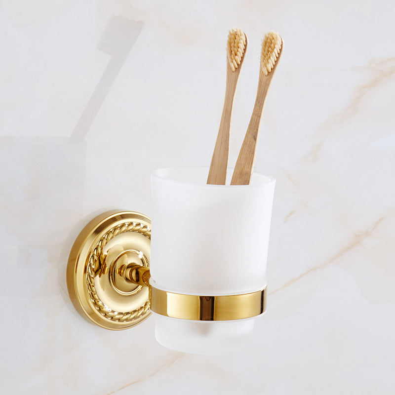 Lisslune | Traditional Golden Bathroom Accessories Set Copper Bathroom Set