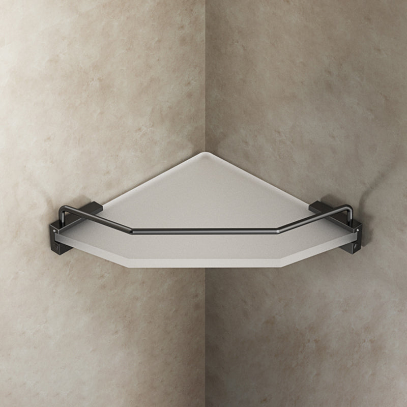 Lisslune | Modern Bathroom Accessory Set Bathroom Shelf Towel Holder Black Bathroom Accessory Set
