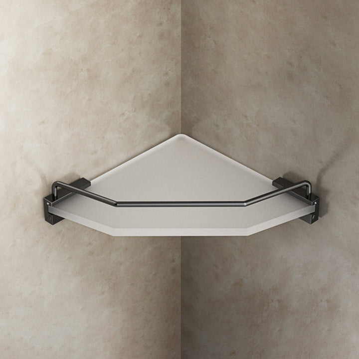 Lisslune | Modern Bathroom Accessory Set Bathroom Shelf Towel Holder Black Bathroom Accessory Set