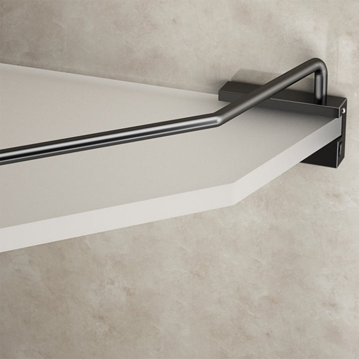 Lisslune | Modern Bathroom Accessory Set Bathroom Shelf Towel Holder Black Bathroom Accessory Set