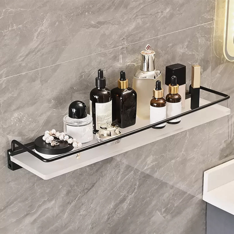 Lisslune | Modern Bathroom Accessory Set Bathroom Shelf Towel Holder Black Bathroom Accessory Set