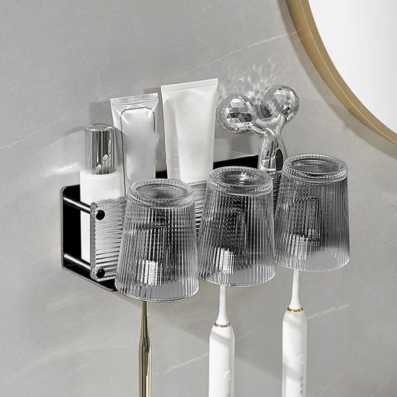 Lisslune | Modern Bathroom Accessory Set Bathroom Shelf Towel Holder Black Bathroom Accessory Set