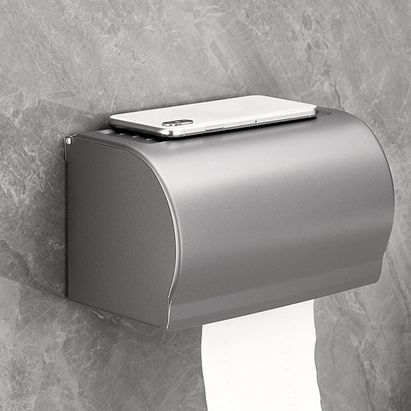 Lisslune | Gray 6/7-piece modern bathroom accessory set bathroom shelf/towel hooks/towel bar included