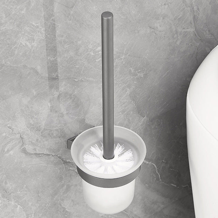 Lisslune | Gray 6/7-piece modern bathroom accessory set bathroom shelf/towel hooks/towel bar included