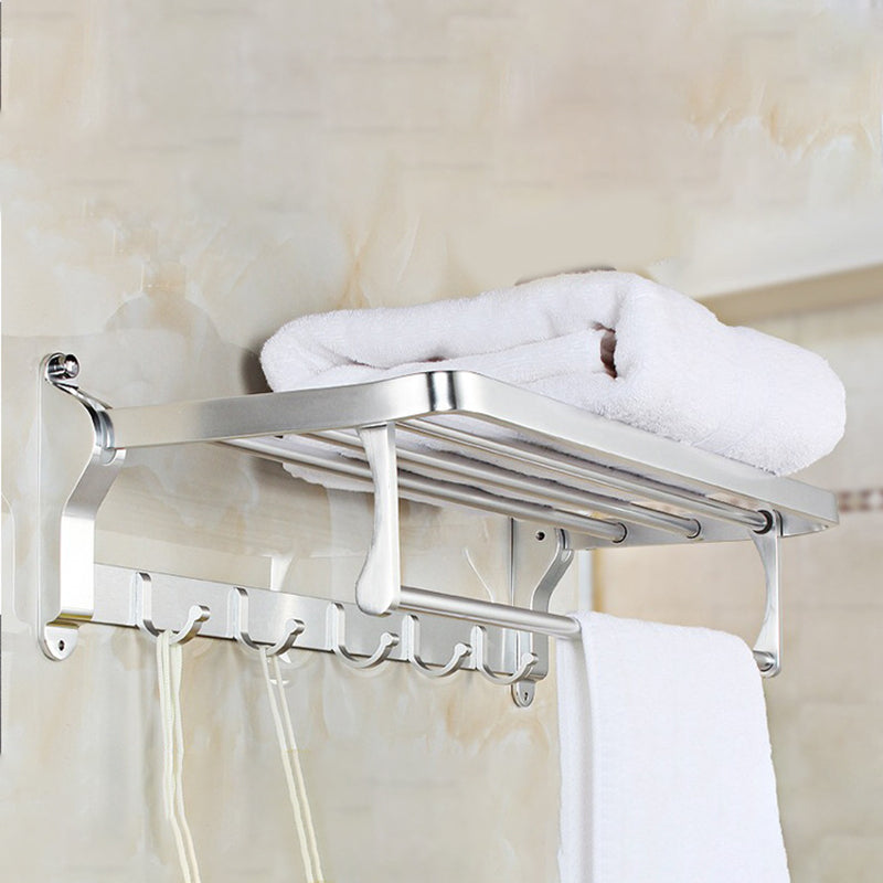 Skorter | Modern 5/6-piece bathroom accessory set with bathroom shelf/robe hooks/towel bar