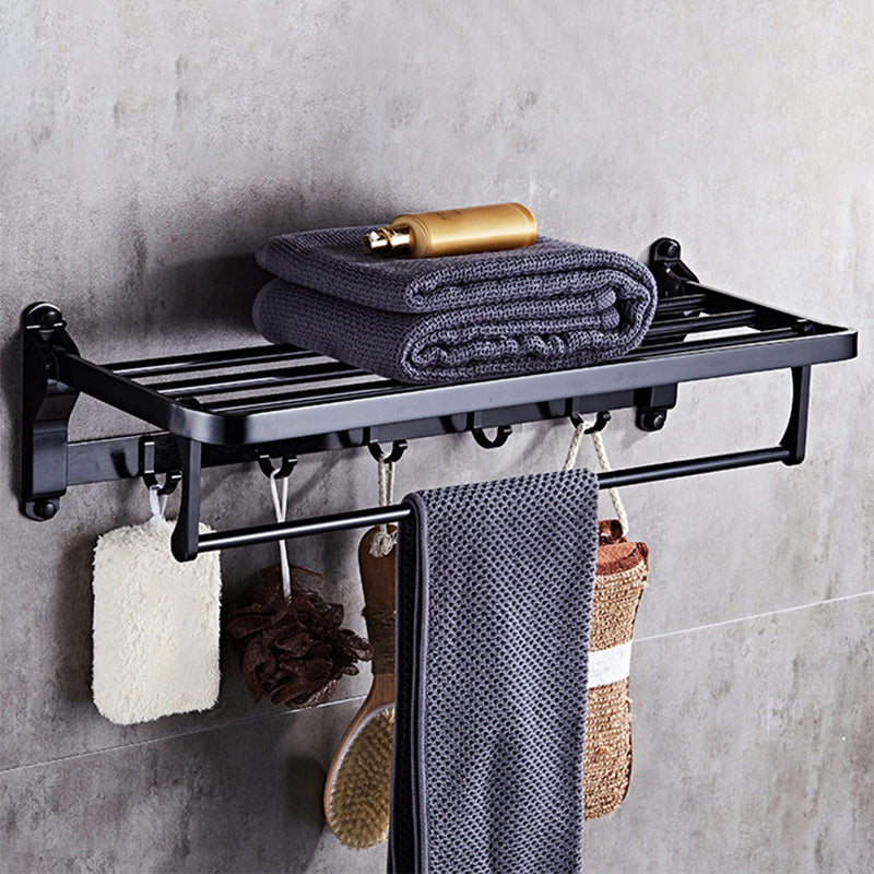 Skorter | Modern 5/6-piece bathroom accessory set with bathroom shelf/robe hooks/towel bar