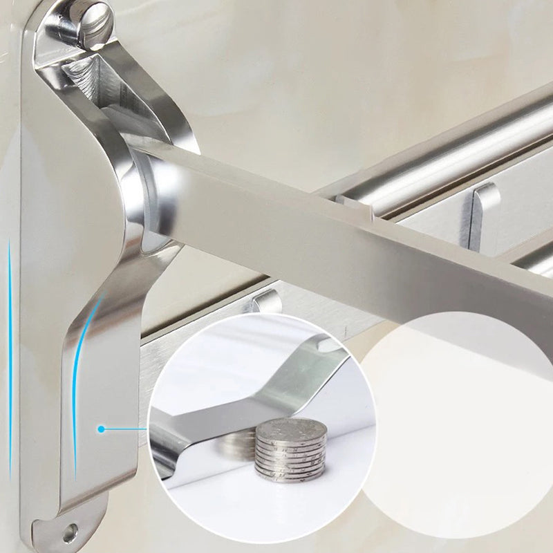 Skorter | Modern 5/6-piece bathroom accessory set with bathroom shelf/robe hooks/towel bar