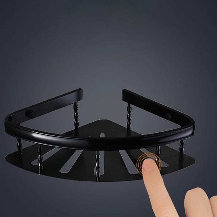 Skorter | Modern 5/6-piece bathroom accessory set with bathroom shelf/robe hooks/towel bar