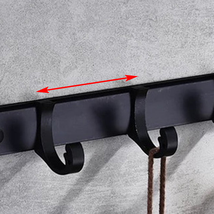 Skorter | Modern 5/6-piece bathroom accessory set with bathroom shelf/robe hooks/towel bar