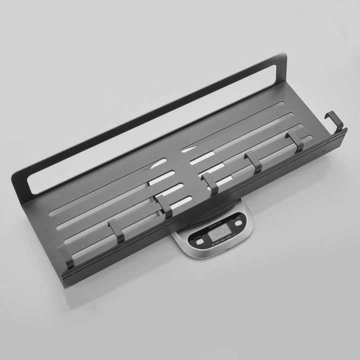 Lisslune | 7-piece Bathroom Hardware Set Matte Black/Grey with Bath Shelf/Towel Holder/Bath Towel Hook