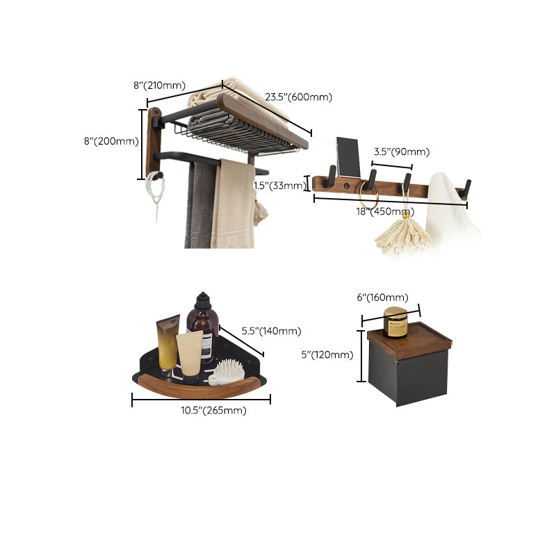 Lisslune | Traditional Bathroom Accessories As Single Pieces Or As A Set in Black