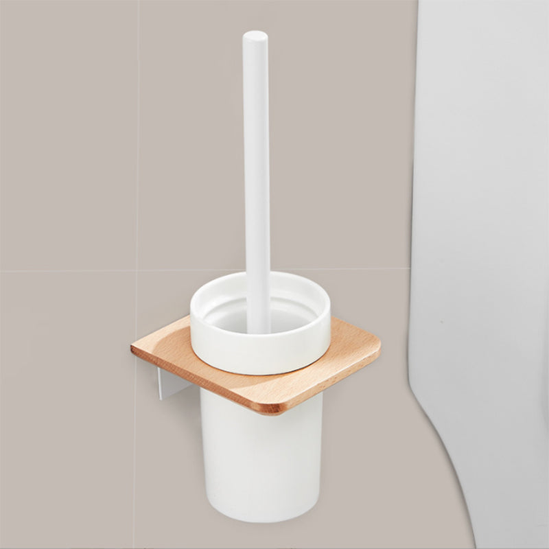 Lisslune | White Bathroom Set Solid Wood & Aluminium Bathroom Accessories individually or as a set