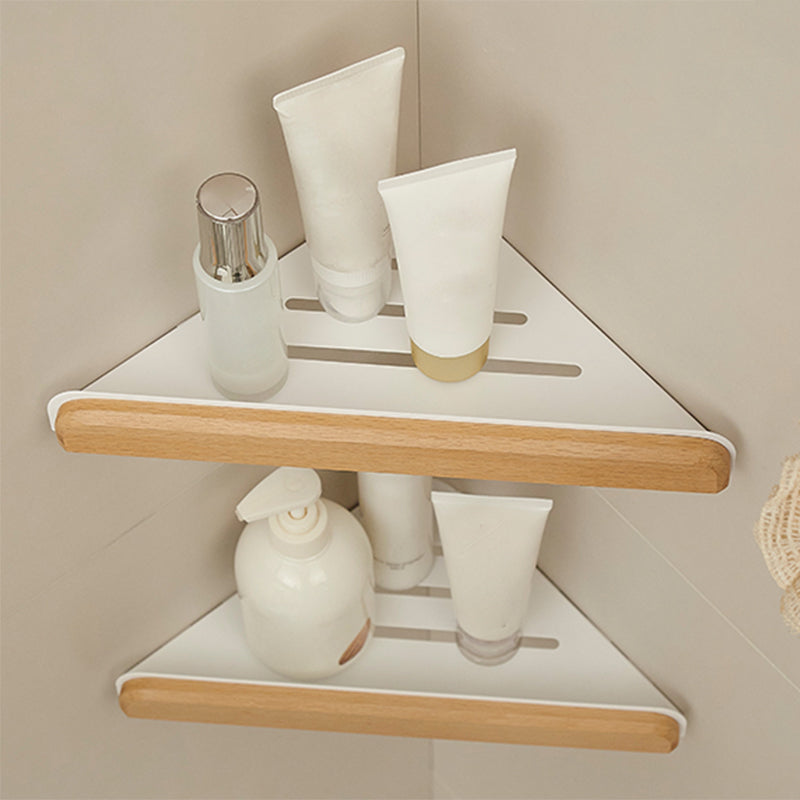 Lisslune | White Bathroom Set Solid Wood & Aluminium Bathroom Accessories individually or as a set
