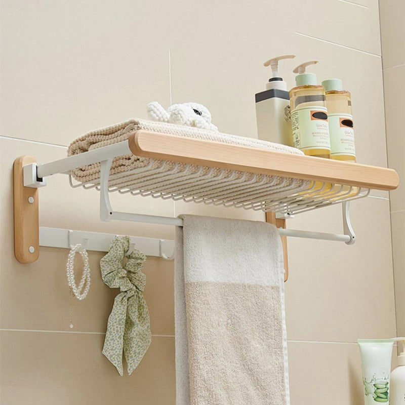 Lisslune | White Bathroom Set Solid Wood & Aluminium Bathroom Accessories individually or as a set