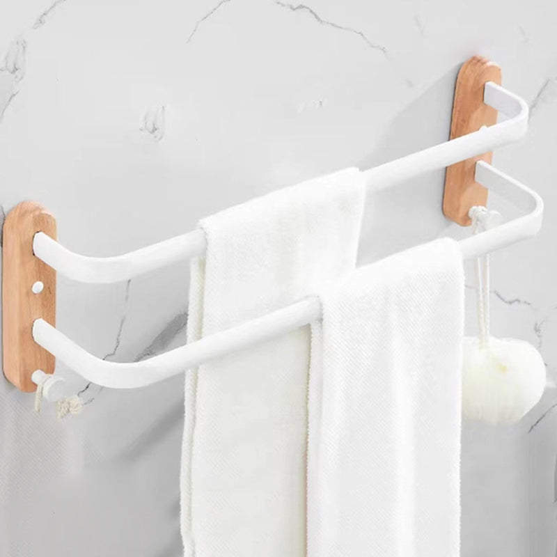 Lisslune | White Bathroom Set Solid Wood & Aluminium Bathroom Accessories individually or as a set