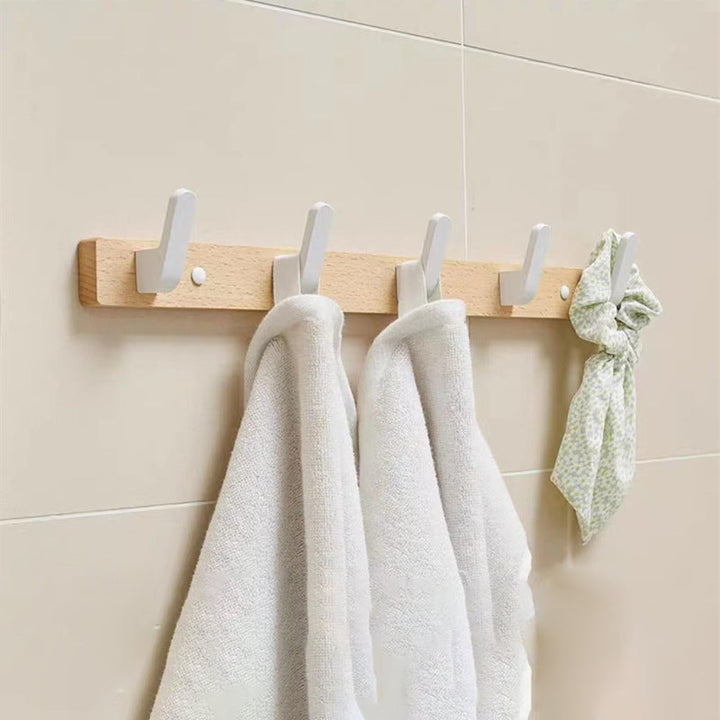 Lisslune | White Bathroom Set Solid Wood & Aluminium Bathroom Accessories individually or as a set