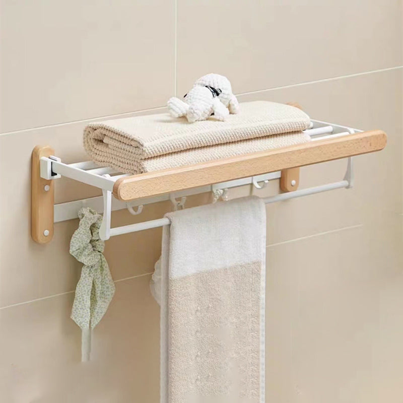 Lisslune | White Bathroom Set Solid Wood & Aluminium Bathroom Accessories individually or as a set