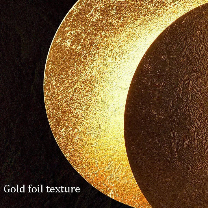 Lisslune | GoldVeil - Nordic Modern Creativity Bedroom Eclipse LED Art Wall Sconce Lamp
