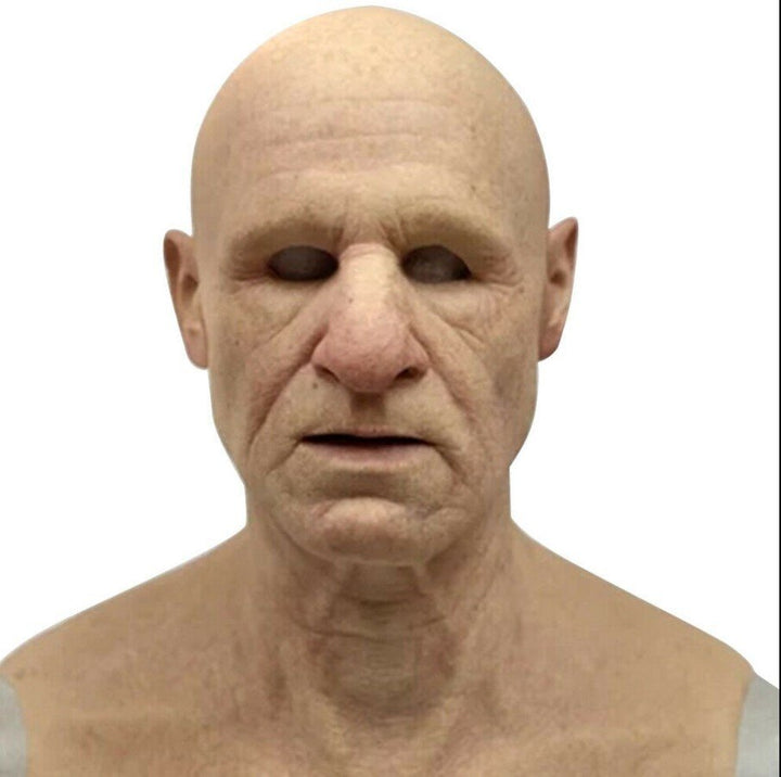 Lisslune | Creepy Old Man Mask – Realistic Latex Halloween Mask for Adults