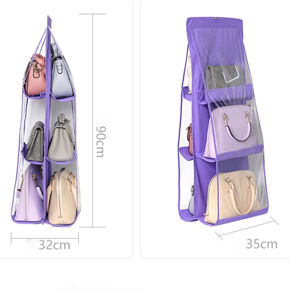 Lisslune | Hanging Handbag Organizer – Double-sided Design with 6 Compartments