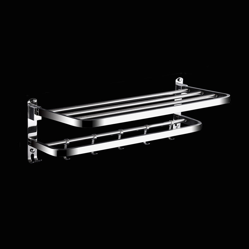 Lisslune | Classic Polished Chrome Bathroom Accessory Set Towel Rail/Paper Holder/Bathrobe Hook Included