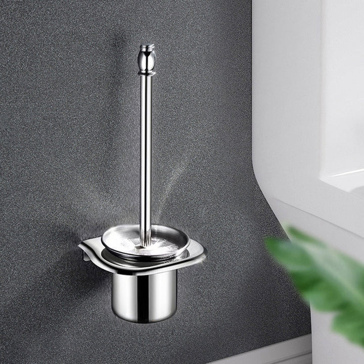 Lisslune | Classic Polished Chrome Bathroom Accessory Set Towel Rail/Paper Holder/Bathrobe Hook Included