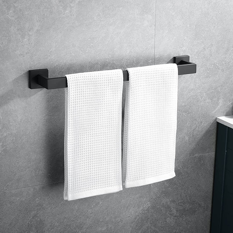 Lisslune | 7-piece bathroom accessory set made of stainless steel with paper holder/robe hook/towel ring bar