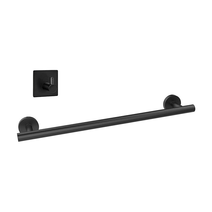 Lisslune | 7-piece bathroom accessory set made of stainless steel with paper holder/robe hook/towel ring bar