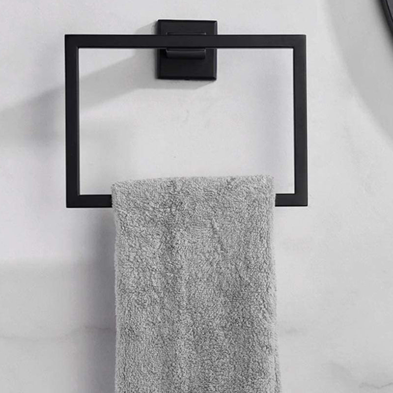 Lisslune | 7-piece bathroom accessory set made of stainless steel with paper holder/robe hook/towel ring bar