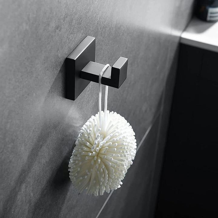 Lisslune | 7-piece bathroom accessory set made of stainless steel with paper holder/robe hook/towel ring bar