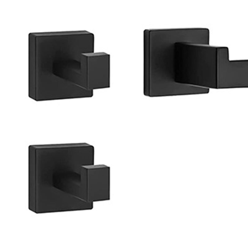 Lisslune | 7-piece bathroom accessory set made of stainless steel with paper holder/robe hook/towel ring bar