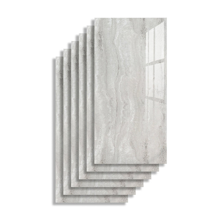 Lisslune | Rectangular PVC 12" X 23" 6-Pack Peel and Stick Wall Tile Kitchen and Bathroom Back Splash