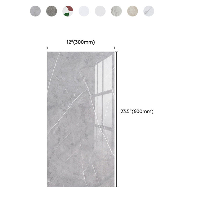 Lisslune | Rectangular PVC 12" X 23" 6-Pack Peel and Stick Wall Tile Kitchen and Bathroom Back Splash