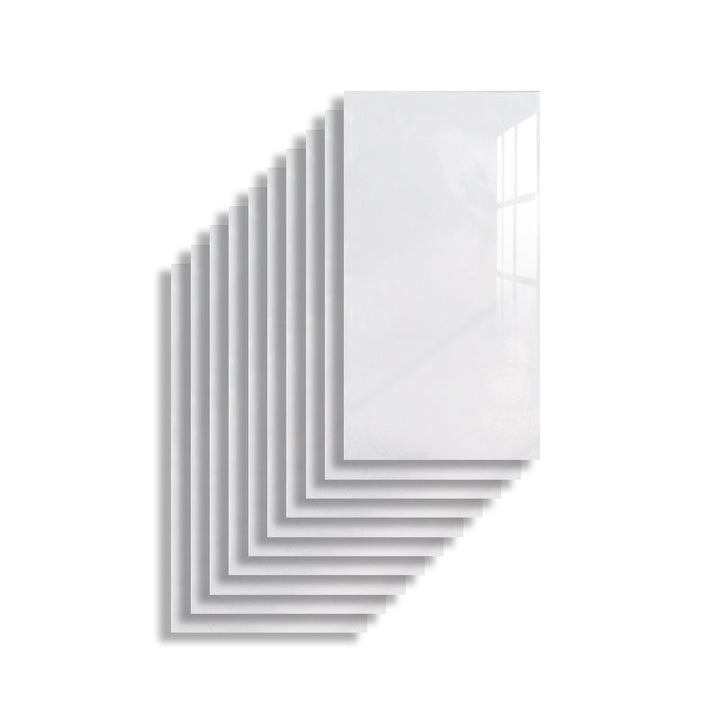 Lisslune | 10 Pack PVC Rectangular Peel & Stick Subway Tile Kitchen and Bathroom