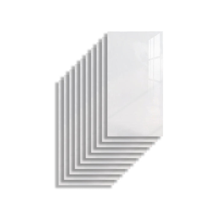 Lisslune | 10-Pack PVC Rectangular Peel & Stick Subway Tile Kitchen and Bath