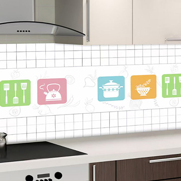 Lisslune | Wallpaper Wall Protective Film Waterproof Moisture Resistant Oil Resistant Kitchen and Bathroom