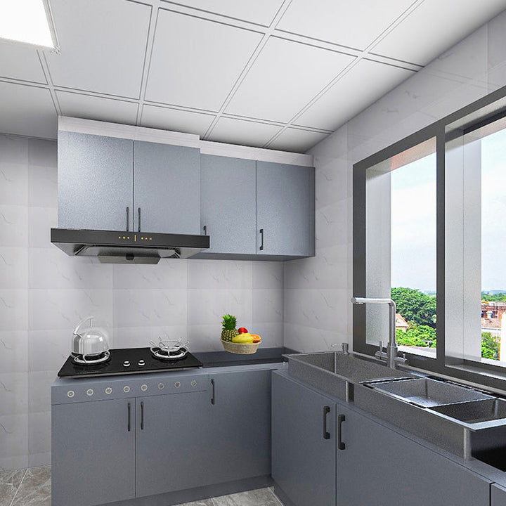 Lisslune | 12" X 23" PVC rectangular Peel and Stick wall tile kitchen and bath backsplash