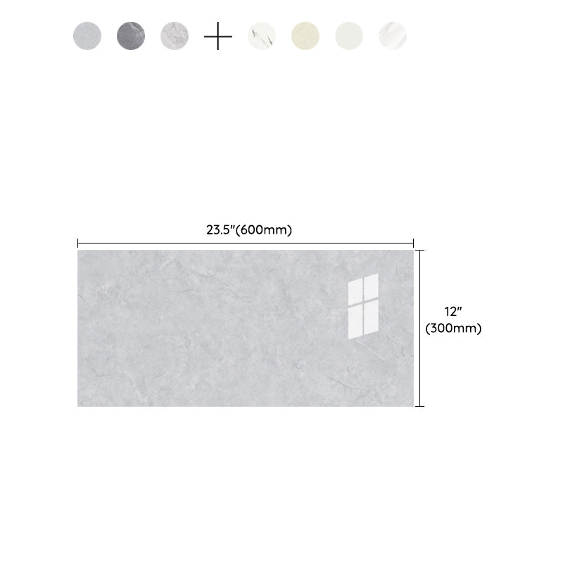 Lisslune | 12" X 23" PVC rectangular Peel and Stick wall tile kitchen and bath backsplash