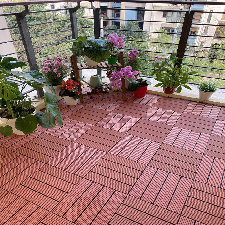Lisslune | Composite deck tile Solid Color Waterproof Patio Floor Tile