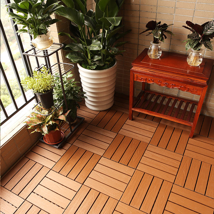 Lisslune | Composite deck tile Solid Color Waterproof Patio Floor Tile