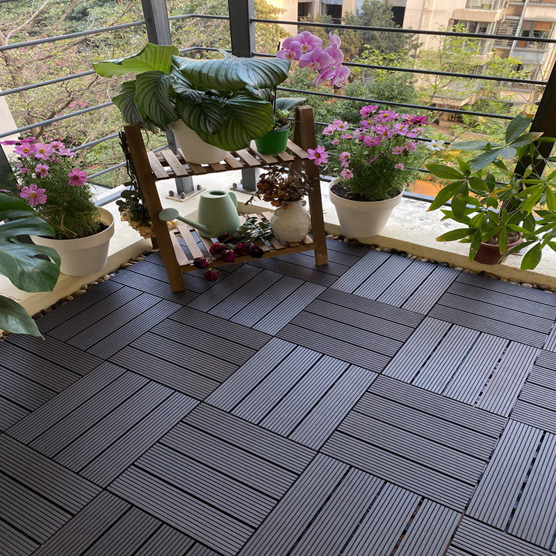 Lisslune | Composite deck tile Solid Color Waterproof Patio Floor Tile