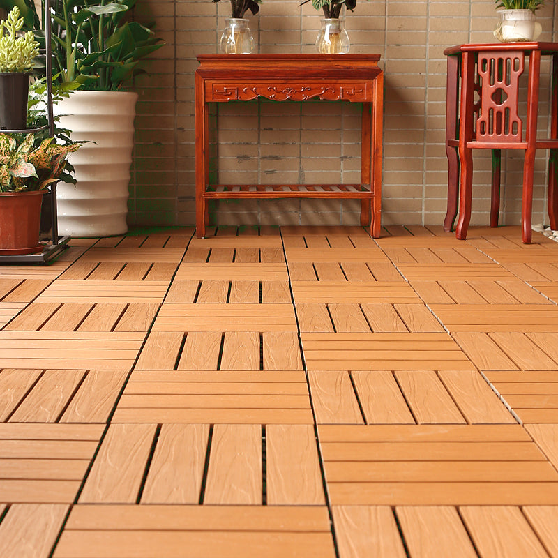 Lisslune | Composite deck tile Solid Color Waterproof Patio Floor Tile