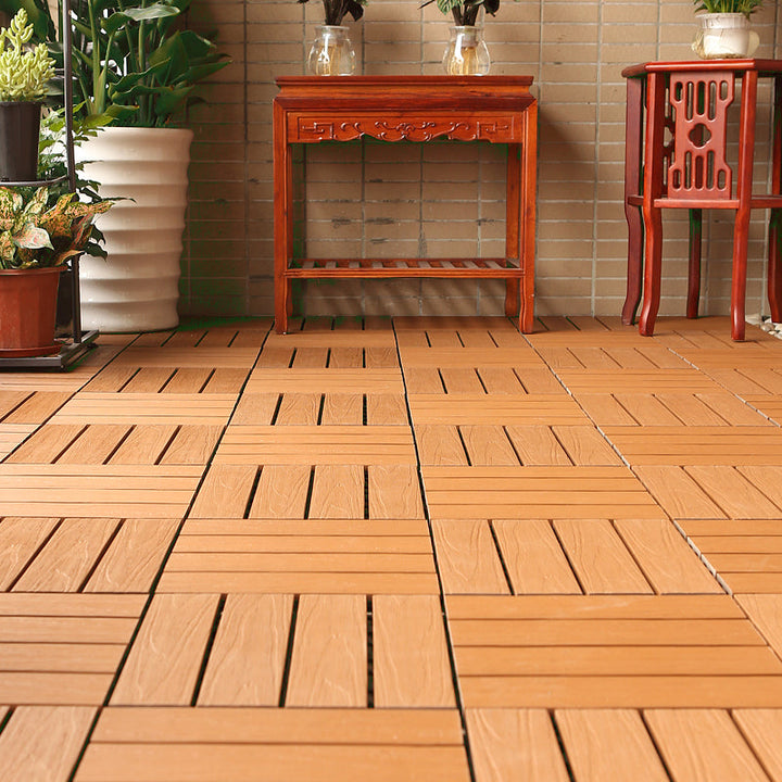Lisslune | Composite deck tile Solid Color Waterproof Patio Floor Tile