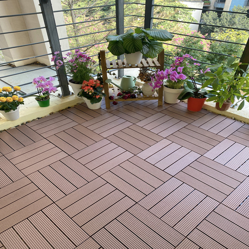 Lisslune | Composite deck tile Solid Color Waterproof Patio Floor Tile