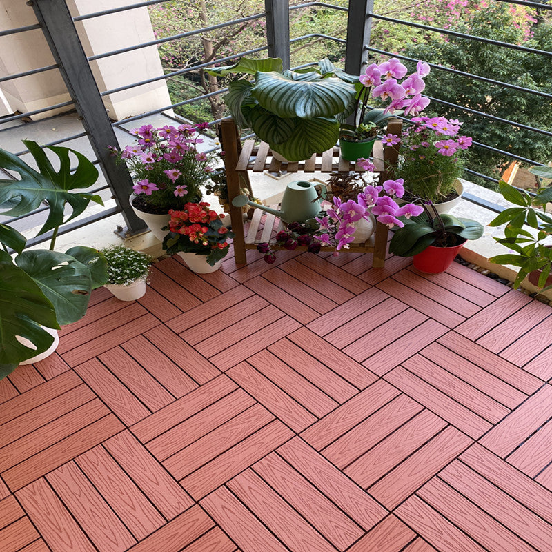 Lisslune | Composite deck tile Solid Color Waterproof Patio Floor Tile