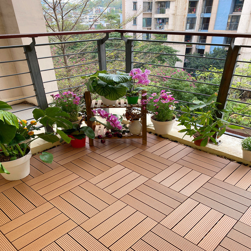 Lisslune | Composite deck tiles Connectable waterproof floor tiles