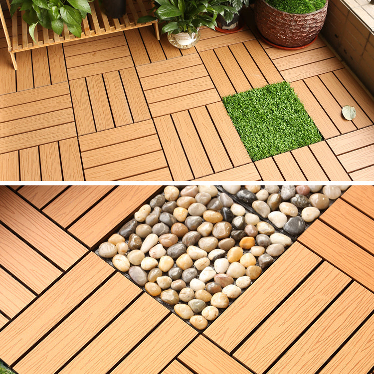 Lisslune | Composite deck tiles Connectable waterproof floor tiles